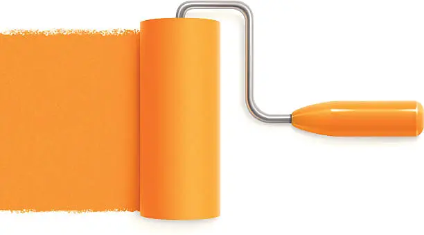 Vector illustration of Paint roller