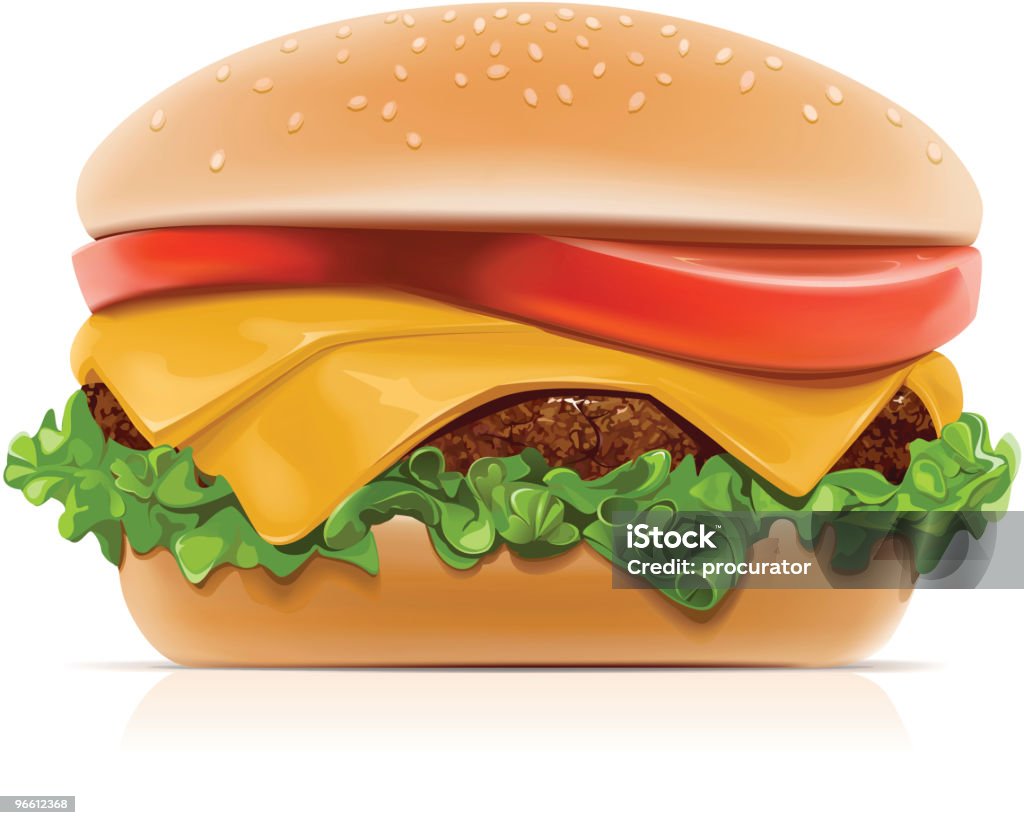 Cheeseburger  Burger stock vector