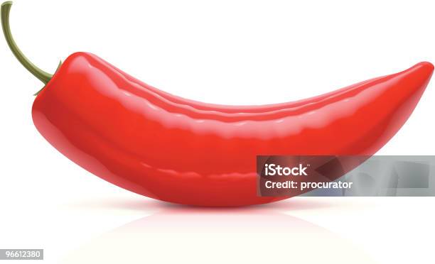 Red Hot Chili Pepper - Immagini vettoriali stock e altre immagini di Rosso - Rosso, Alimentazione sana, Cibi e bevande