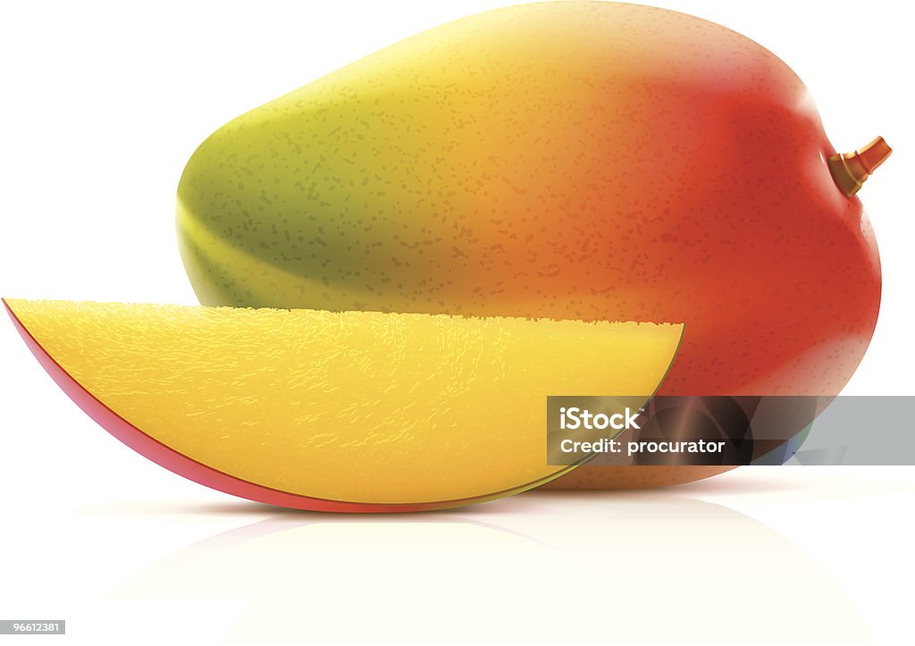 Mango - arte vectorial de Mango - Fruta tropical libre de derechos