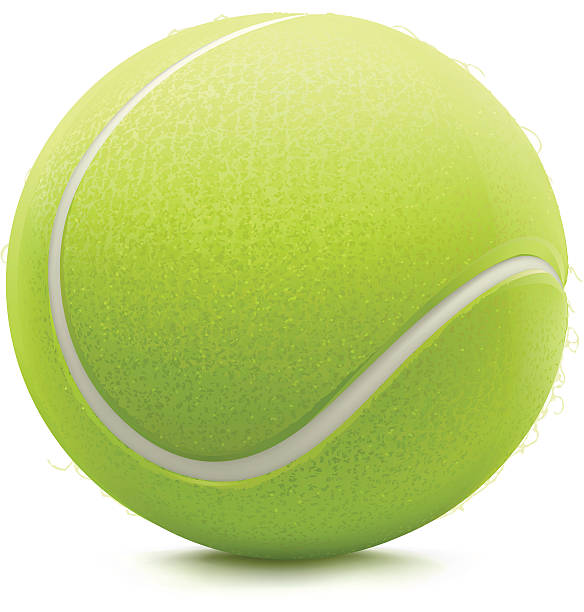ilustraciones, imágenes clip art, dibujos animados e iconos de stock de bola de tenis - bola de tenis