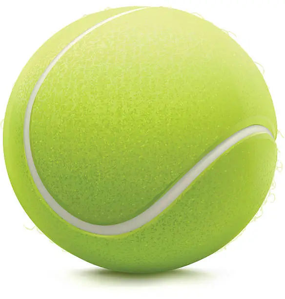 Vector illustration of Tennis ball