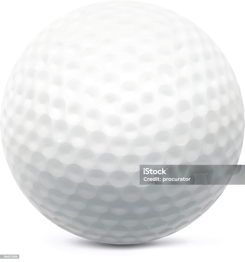 Golf ball Vector illustration of classic Golf ball. Golf Ball stock vector