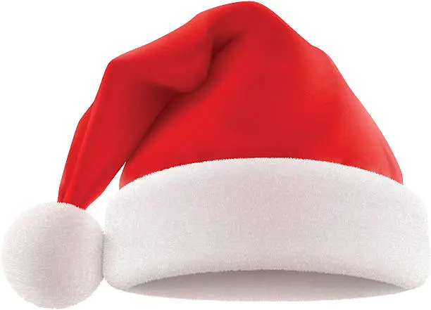 Vector illustration of Santa's Hat