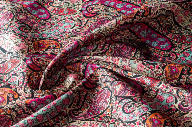 istock Texture background pattern.  Paisley vintage floral motif ethnic seamless background. Abstract lace pattern. Imitation of a textile factory. Hand-painted colorful wallpaper 966142376