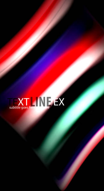 istock Abstract wave lines fluid rainbow style color stripes on black background. Artistic illustration for presentation, app wallpaper, banner or poster 966142700