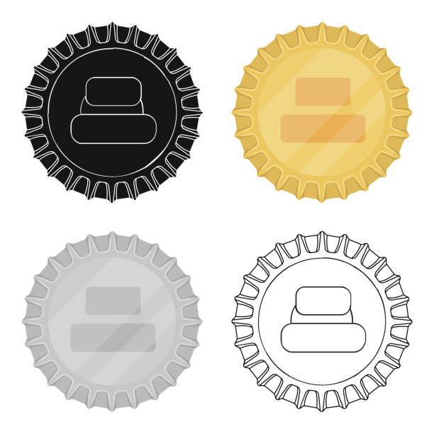 istock Metal beer cap.Lid for closing bottles . Pub single icon in cartoon style vector symbol stock web illustration. 966152724