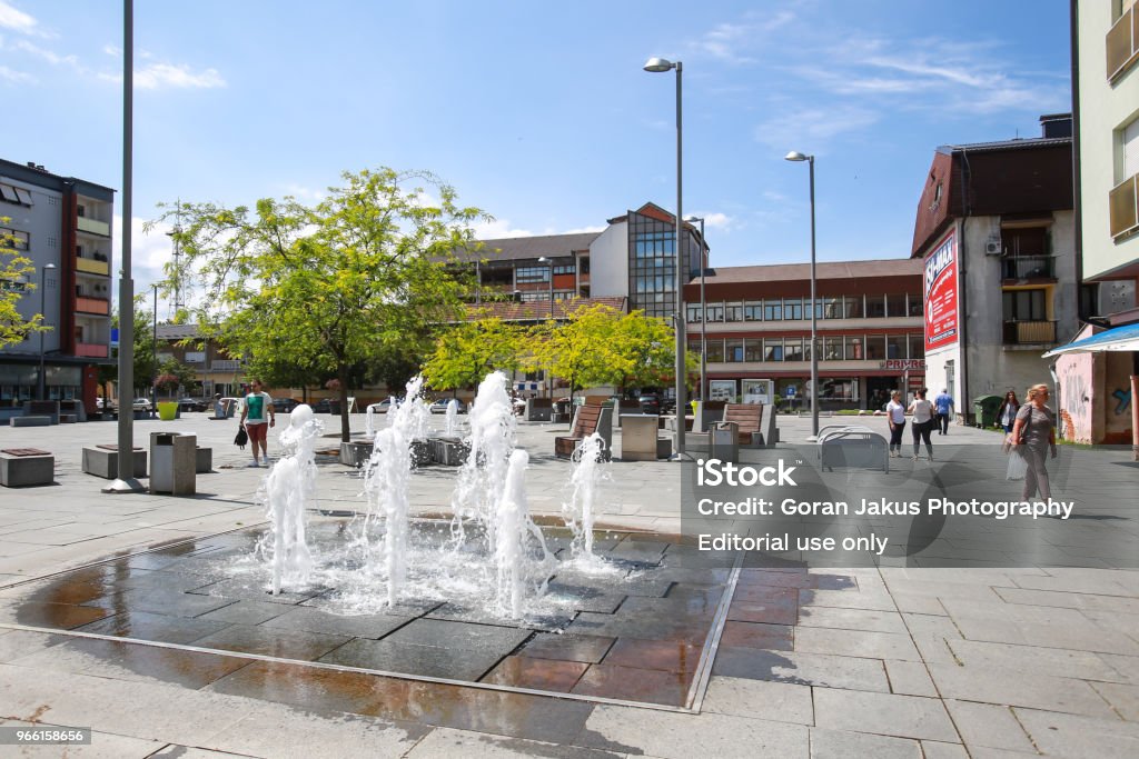 Waterfontein in Zupanja - Royalty-free Bank - Zitmeubels Stockfoto