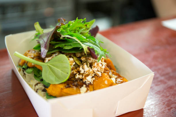 istock Roasted Pumpkin,Spinach and  Feta Cheese in the box 966159280