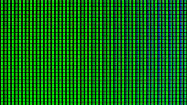 istock LED lights from computer monitor screen display panel for graphic website template. electricity or technology idea concept design. 966179740