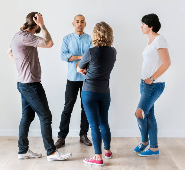 istock Group of people having a discussion 966184642