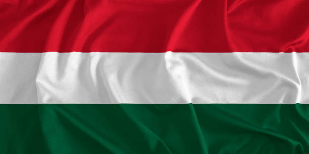ハンガリーの背景の国旗 - hungarian flag ストックフォトと画像