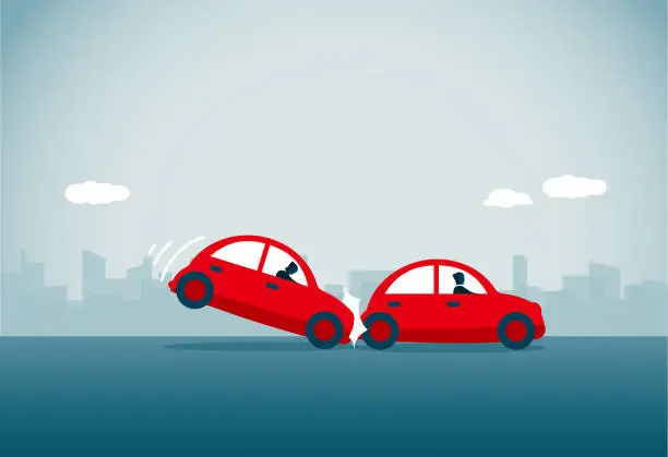 Vector illustration of Car Accident