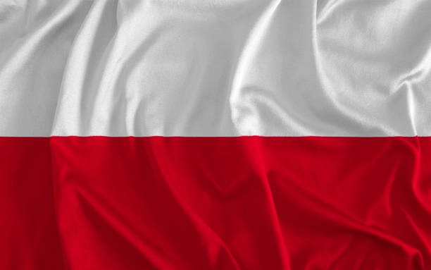 bandeira da polónia fundo - polish flag - fotografias e filmes do acervo