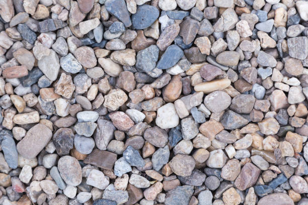 istock Stone pebbles texture background for interior exterior decoration and industrial construction concept design. 966209398