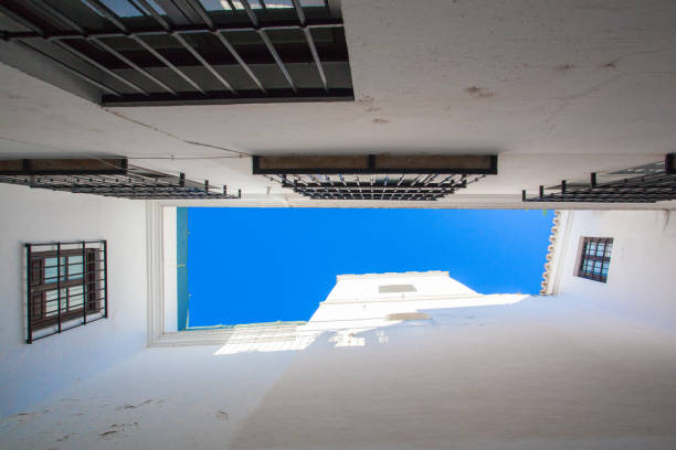 Detail of historic building in the city centre of Seville,Andalusia,Spain,