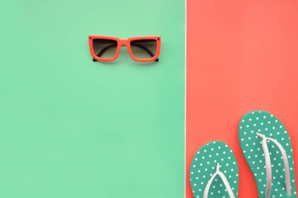 istock Modern fashionable sunglasses and sandals 966225972
