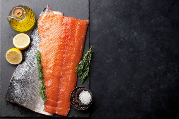 istock Raw salmon fish fillet 966230198