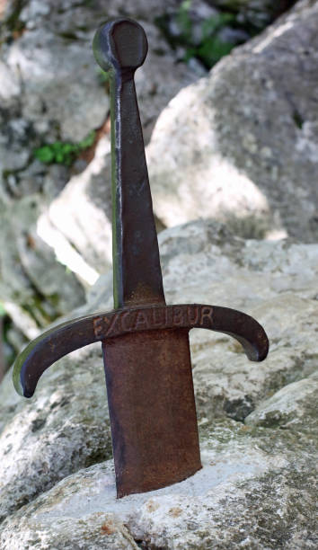 istock Excalibur also called Caliburn is a legendary sword 966230546