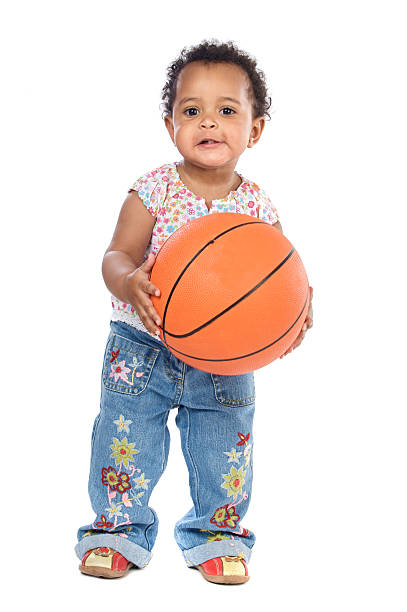 Baby weiß basketball – Foto