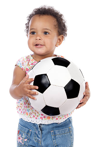 istock Baby with soccer ball 96623325