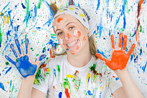 istock Woman painting 96623349