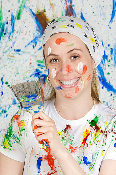 istock Woman painting 96623351