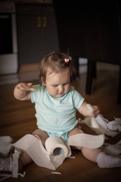 istock Cute baby girl playing. 966235330