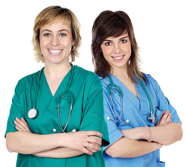 istock Two young  women doctors 96623553
