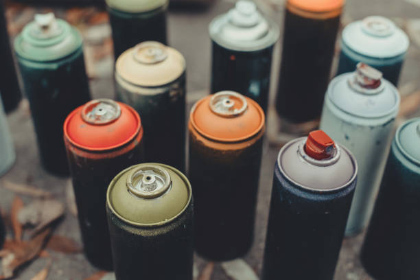 istock close up of cans with colorful spray paint for graffiti 966238972