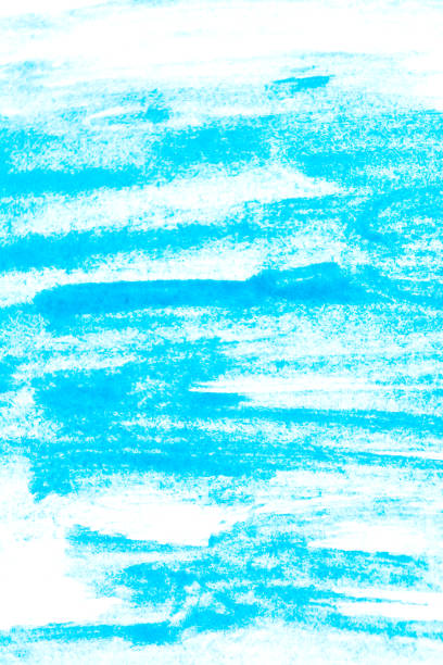 istock Texture of turquoise watercolor paint. Rectangular watercolour background. 966239110