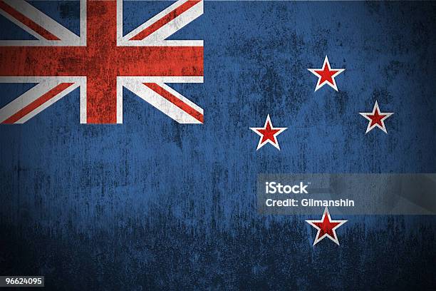Bandiera Del Grunge Della Nuova Zelanda - Fotografie stock e altre immagini di A forma di stella - A forma di stella, Bandiera, Bandiera della Nuova Zelanda