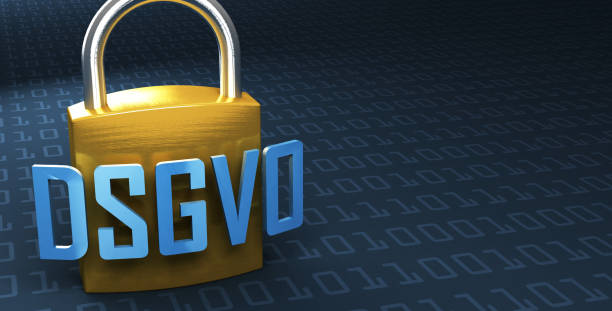istock DSGVO Datenschutz-Grundverordnung, German text for GDPR basic data protection regulation 966244730