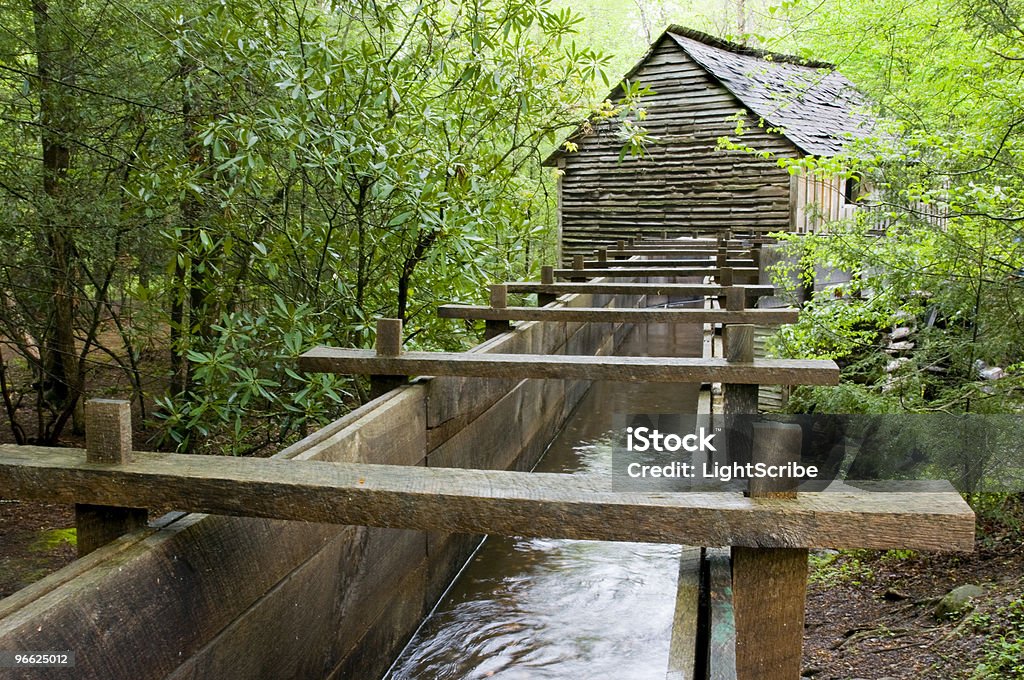 Cabo Mill, cades cove, efeito Smoky Montanhas - Royalty-free Montanhas Great Smoky Foto de stock