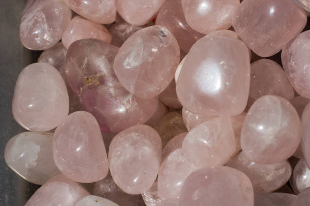 istock tumbled Rose Quartz gem stone as mineral rock 966252446