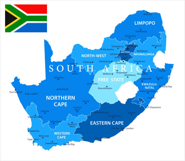 illustrations, cliparts, dessins animés et icônes de 04 - afrique du sud - bleu spot 10 isolé - soweto