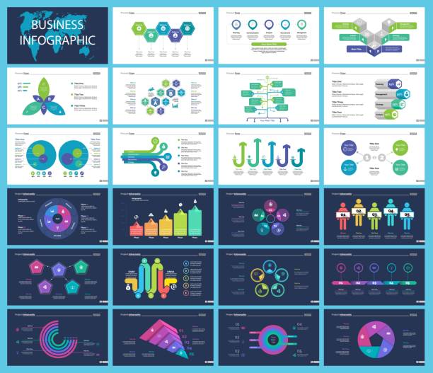 ilustrações, clipart, desenhos animados e ícones de projeto de infográfico negócio criativo para o conceito de inicialização - flowchart diagram organization algorithm