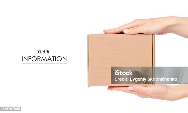 Box In Hand Pattern Stock Photo - Download Image Now - Design, Packaging, Package