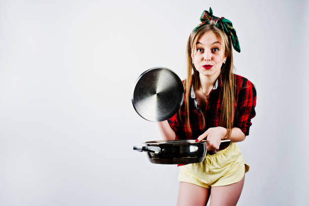 istock Young funny housewife 966271178