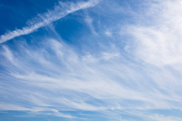 istock Cirrostratus clouds on a blue sky on a sunny day. 966280546