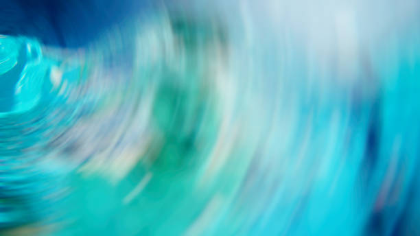 istock Blurred image of a swimming pool. Abstract motion blur effect 966281476