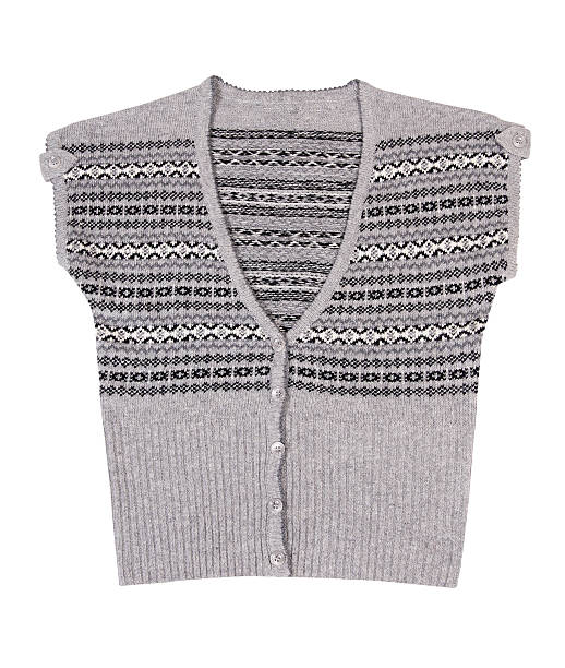 istock Modern warm waistcoat on a white. 96628314
