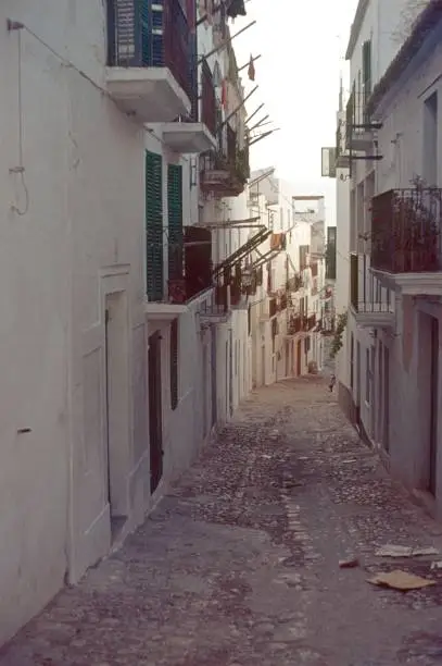 Photo of Alley in the old town of Ibiza town