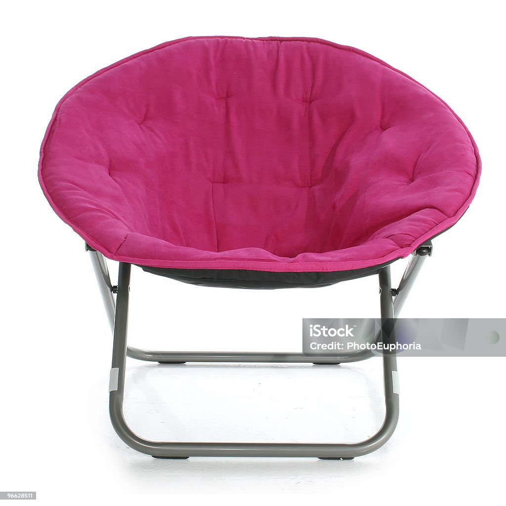 Ярко-розовый кресло на белом - Стоковые фото Белый фон роялти-фри
