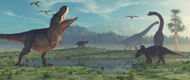 3d render dinosaur. stock photo