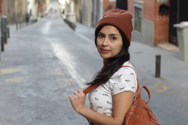istock Trendy urban latin woman with copy space 966294996