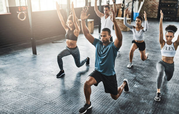istock Workout with fitness minded people 966295654