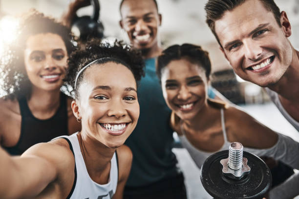 First we sweat then we take a selfie