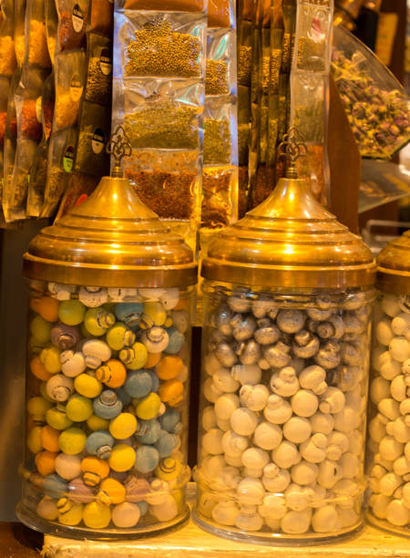 istock Colorful delicious candy sweets in view 966307188