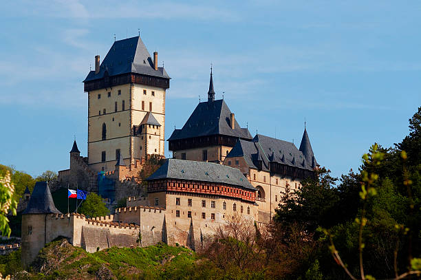 istock Landscape image of the Karlstejn gothic castle 96632284